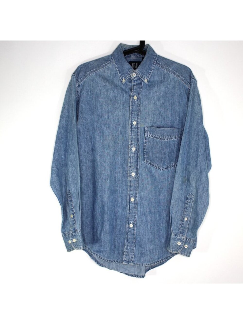 Vintage GAP Mens XS Pocket Denim Button Up Shirt O1012